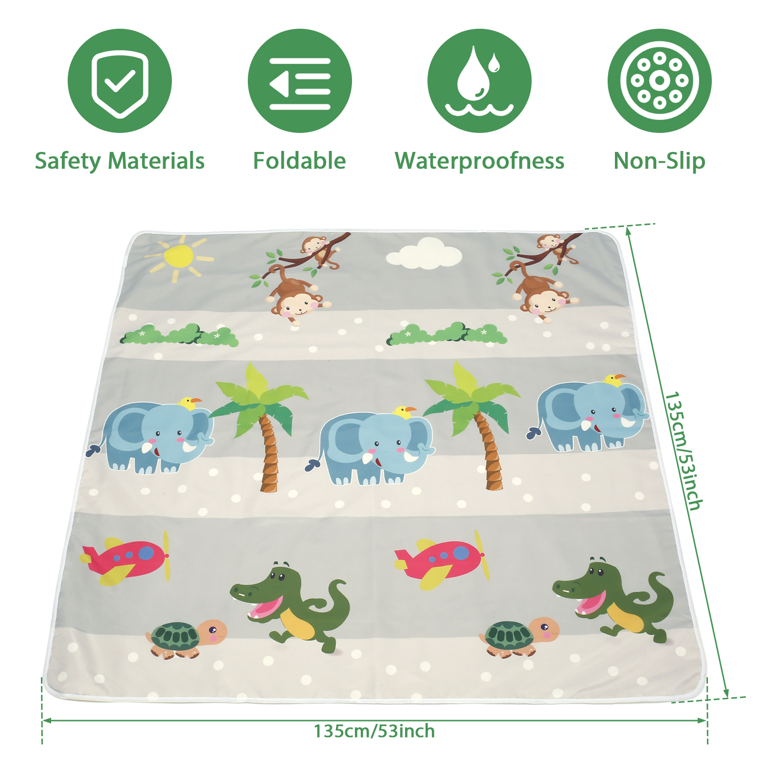 Baby Splat Mat for Under High  - Outdoor Camping High Chair 评论和价格