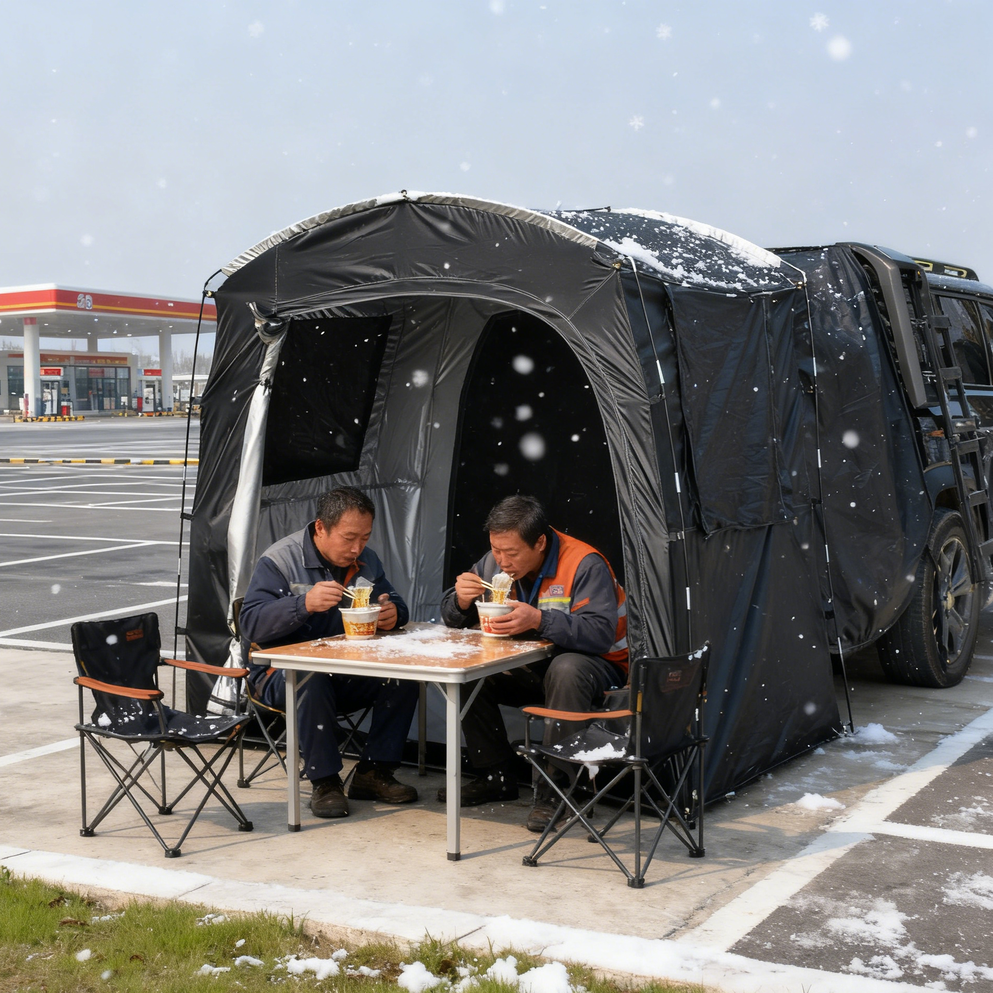 2-Person SUV Rear Tent Annex w - Outdoor Camping Car Tail Tent 评论和价格