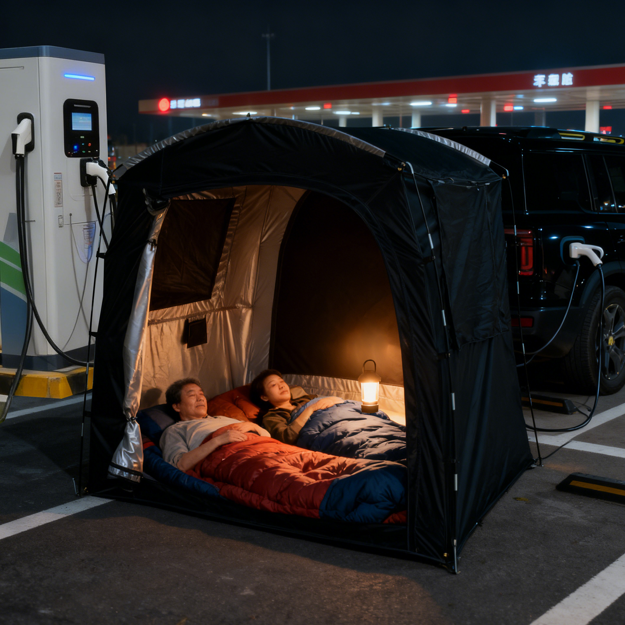 2-Person SUV Rear Tent Annex w - Outdoor Camping Car Tail Tent 评论和价格
