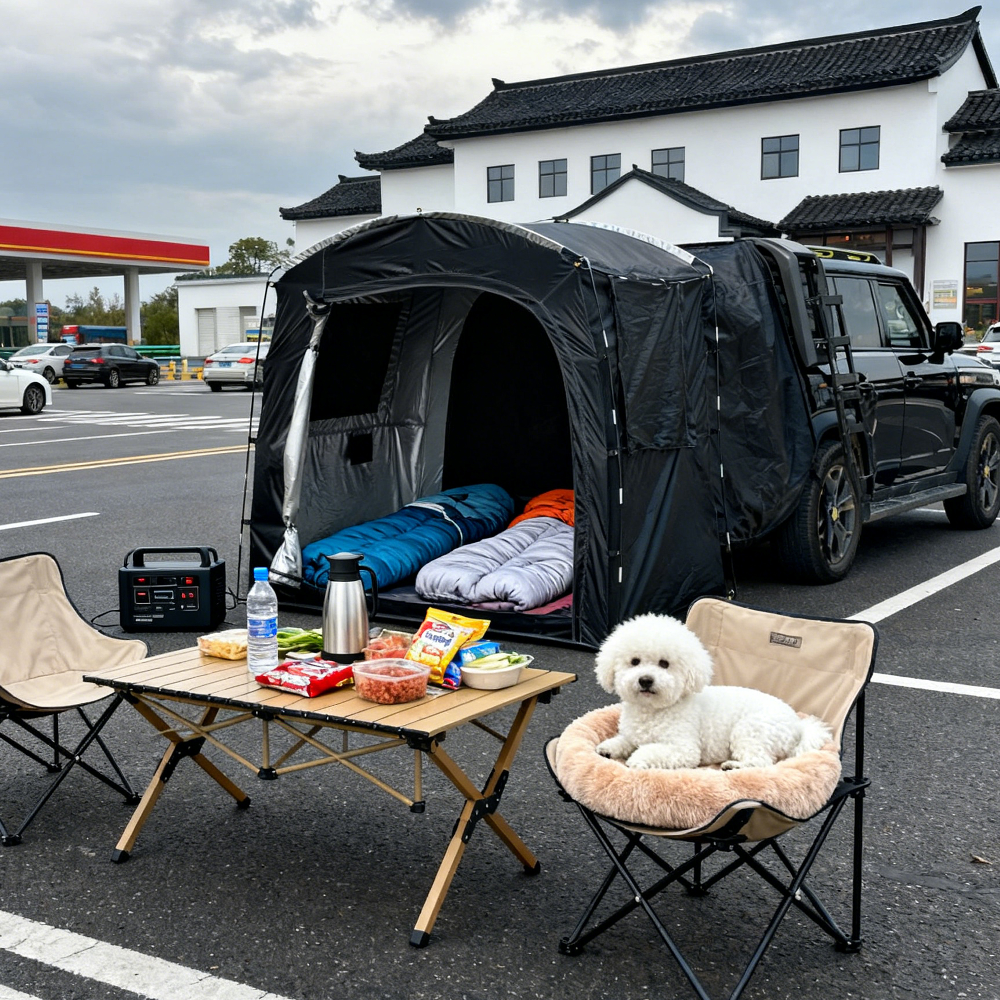 2-Person SUV Rear Tent Annex w - Outdoor Camping Car Tail Tent 评论和价格