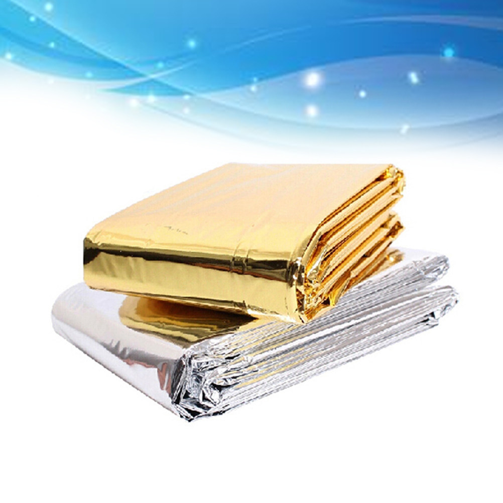 Emergency Blanket Silver Golde - Outdoor Camping Heated Blanket 评论和价格