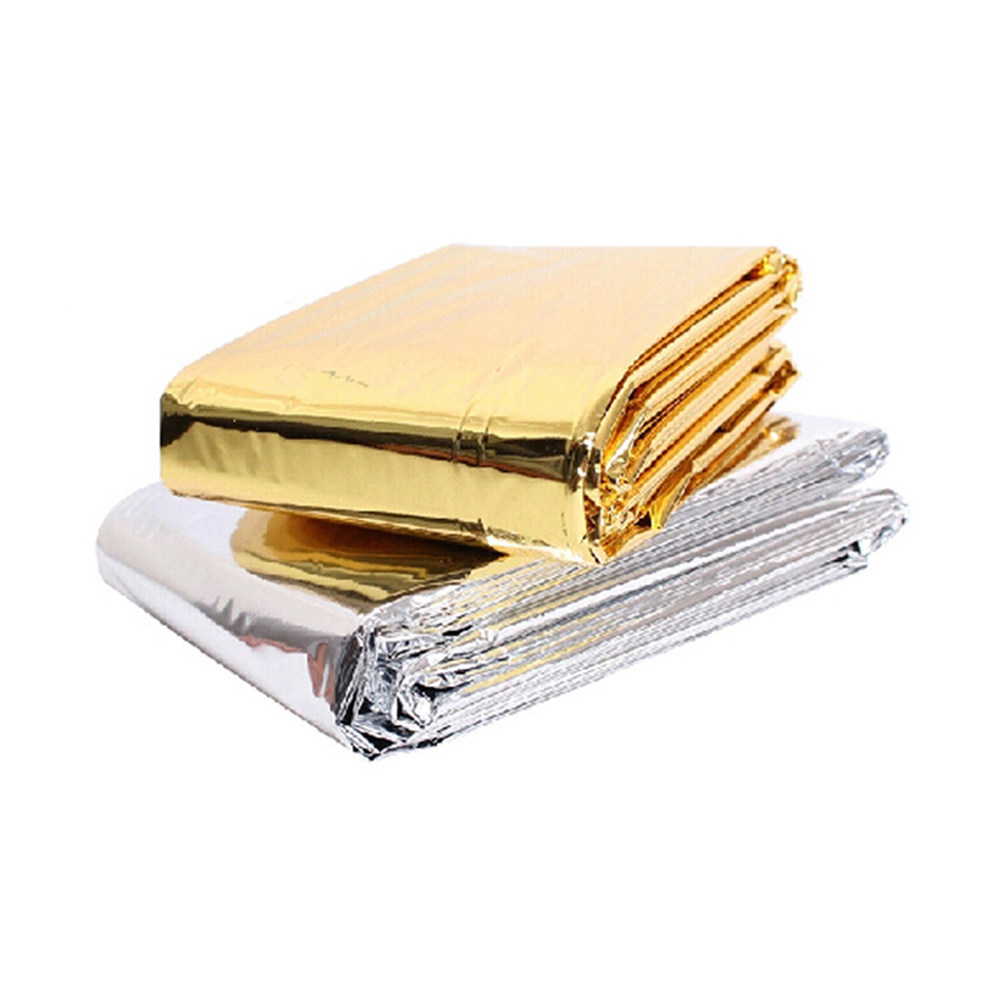 Emergency Blanket Silver Golde - Outdoor Camping Heated Blanket 评论和价格