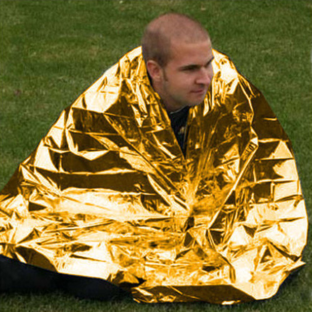 Emergency Blanket Silver Golde - Outdoor Camping Heated Blanket 评论和价格