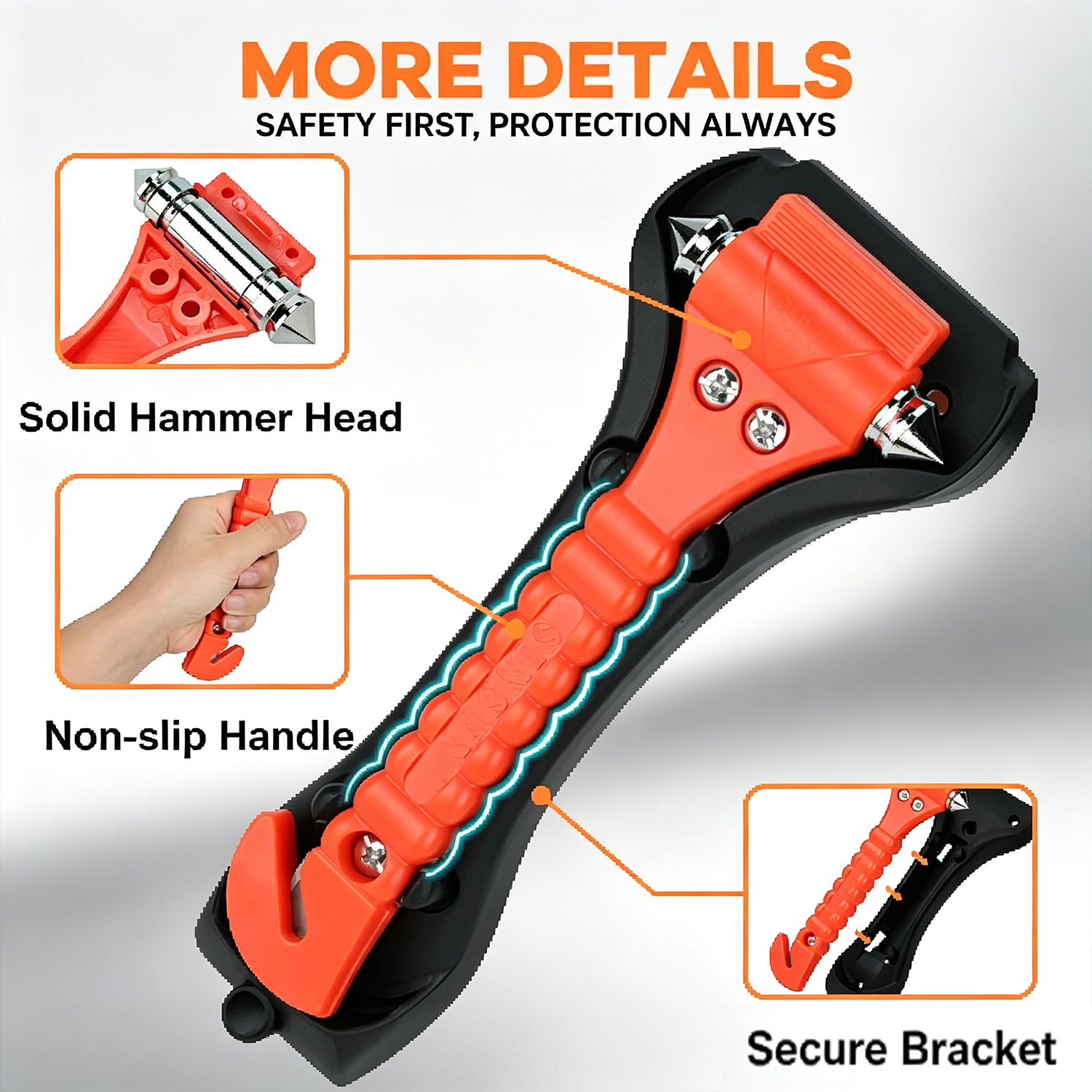 1/2PCS Survival Safety Hammer  - Bivvy Bag Emergency 评论和价格
