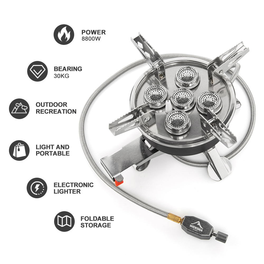 Widesea Camping 8800W Gas Stov - Outdoor Gas Camping Oven 评论和价格