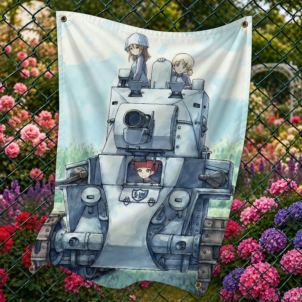 Girls und Panzer Anime flag De - Outdoor Und Camping 评论和价格