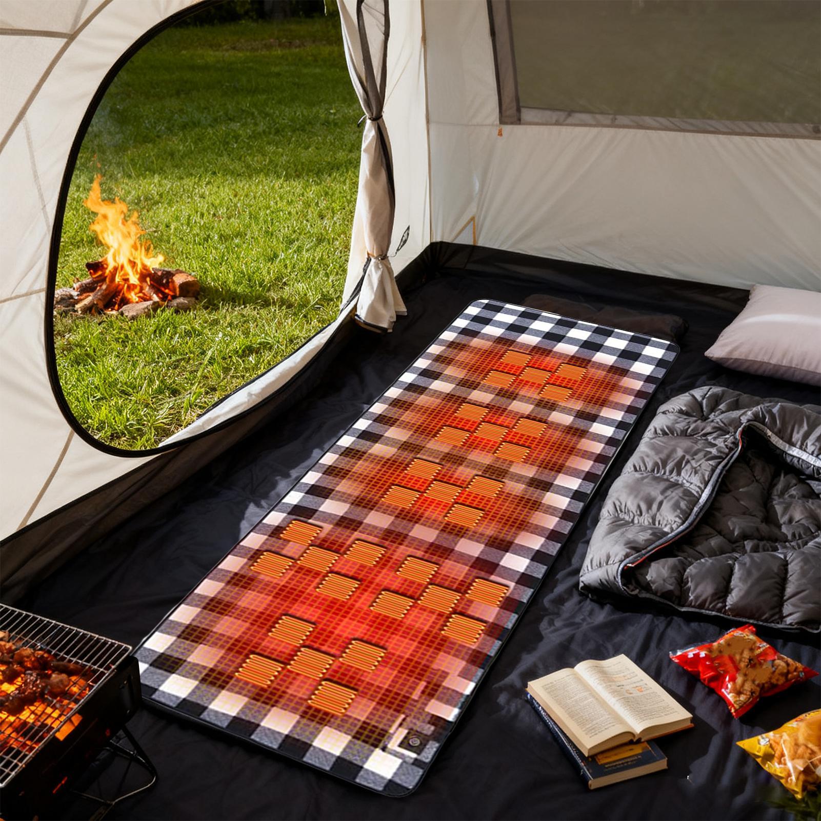 Heated Camping Pad Soft Foldab - Outdoor Camping Heated Blanket 评论和价格