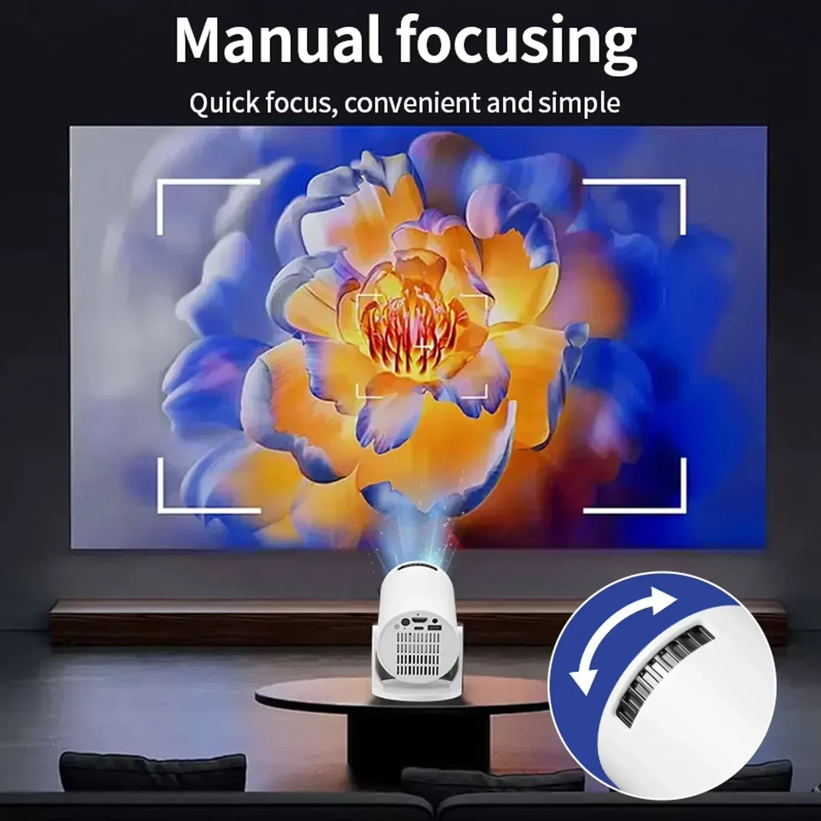 New HY300 Portable 4K Projecto - Outdoor Camping Movies 评论和价格