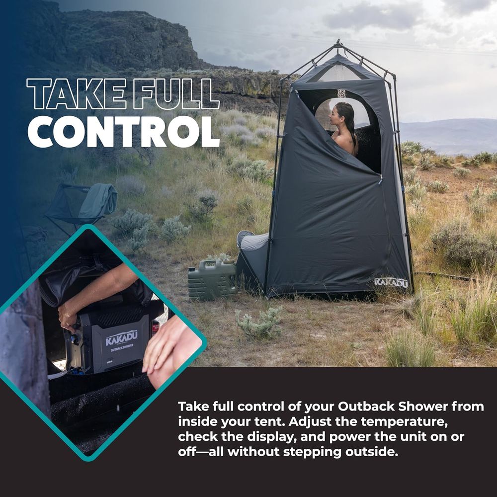 Portable Outdoor Shower Tent w - Outdoor Camping Toilet 评论和价格