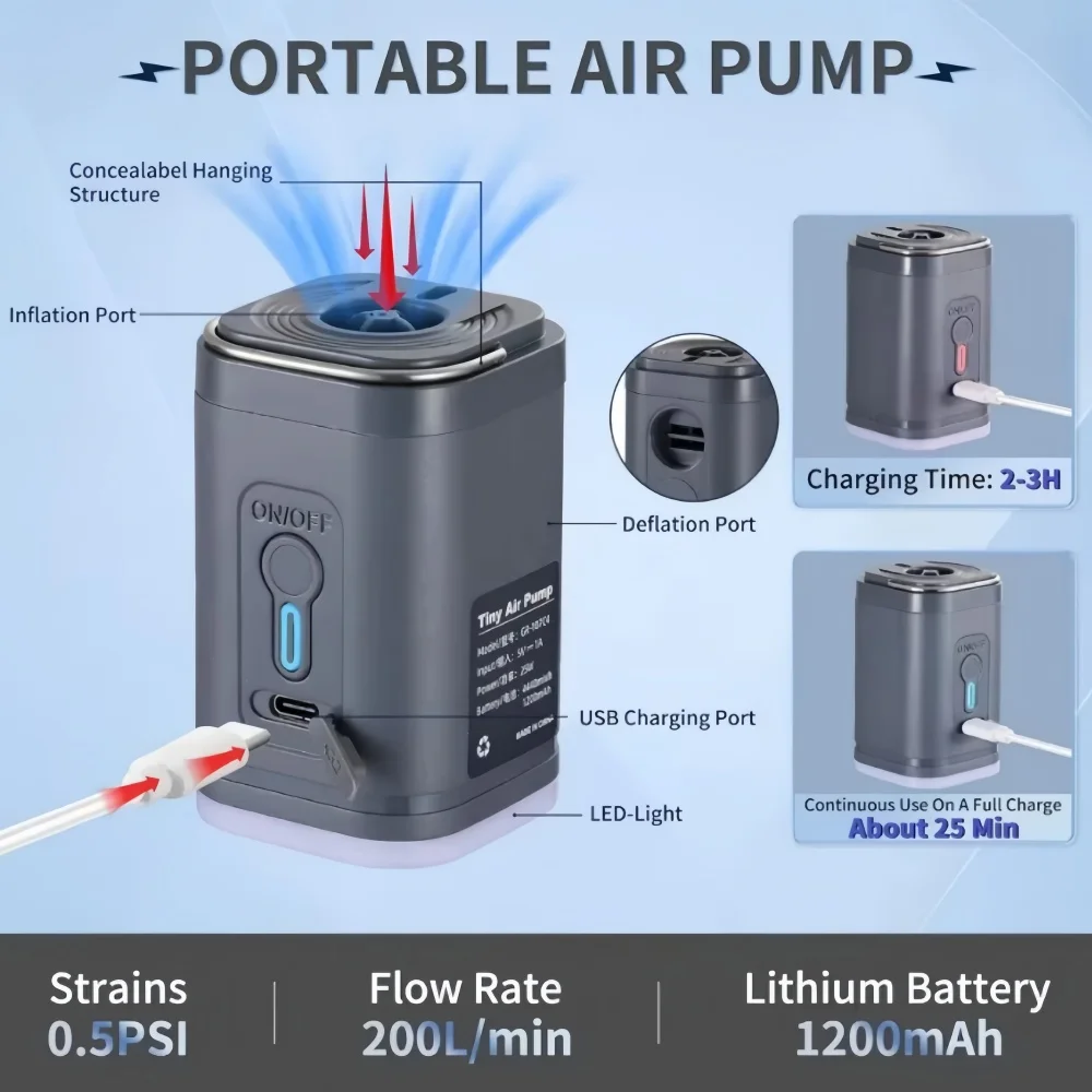 Portable Air Pump Camping Matt - Outdoor Camping Carpet 评论和价格