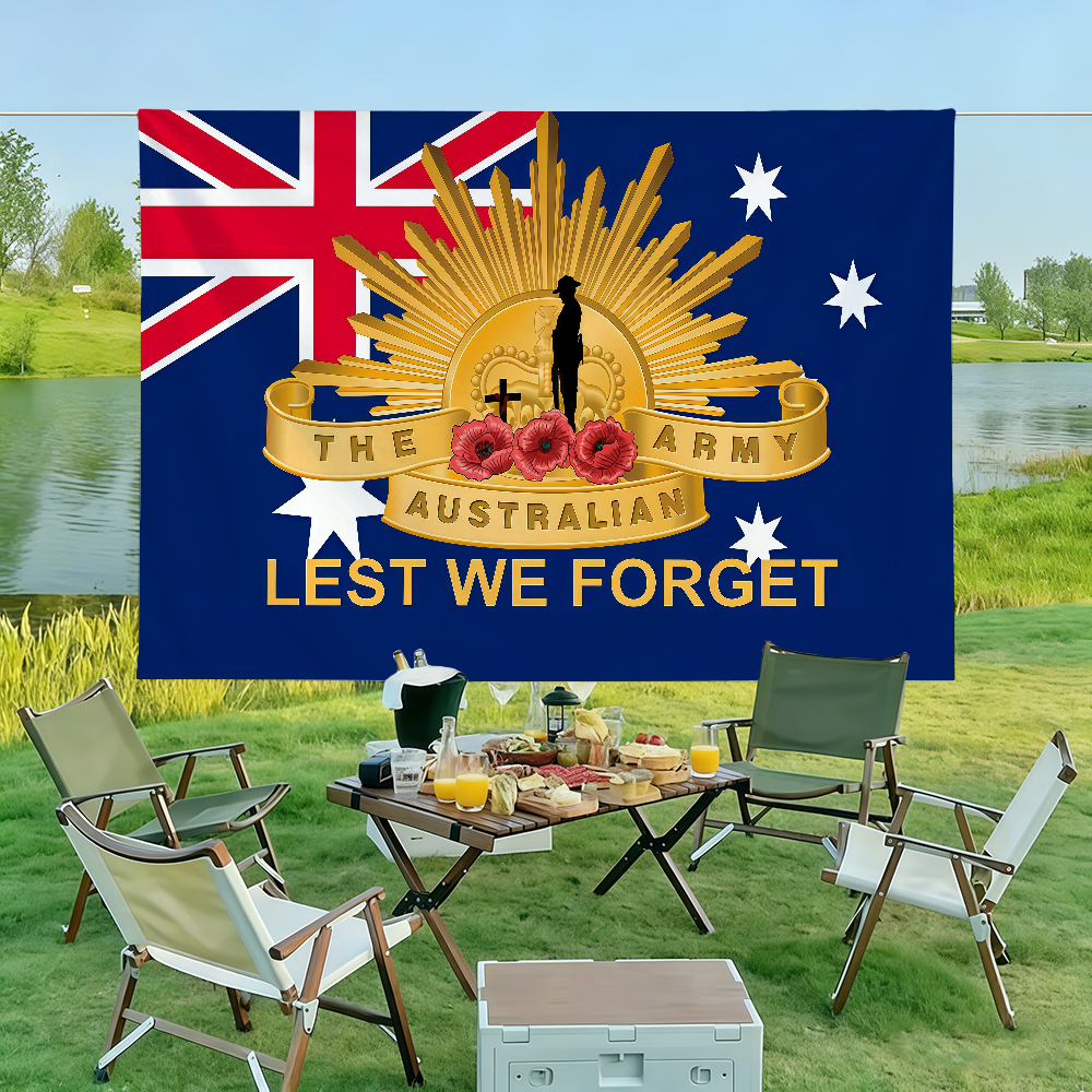 Australia Lest We Forget Flag  - Outdoor Camping Australia 评论和价格