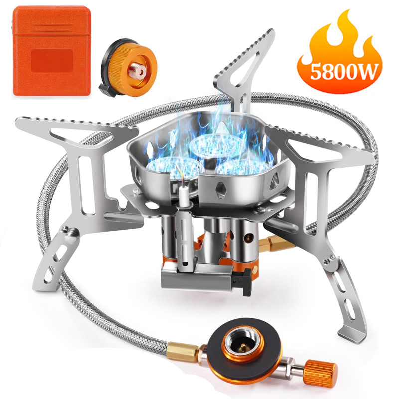 5800W High-Power Camping Gas S - Outdoor Gas Camping Oven 评论和价格