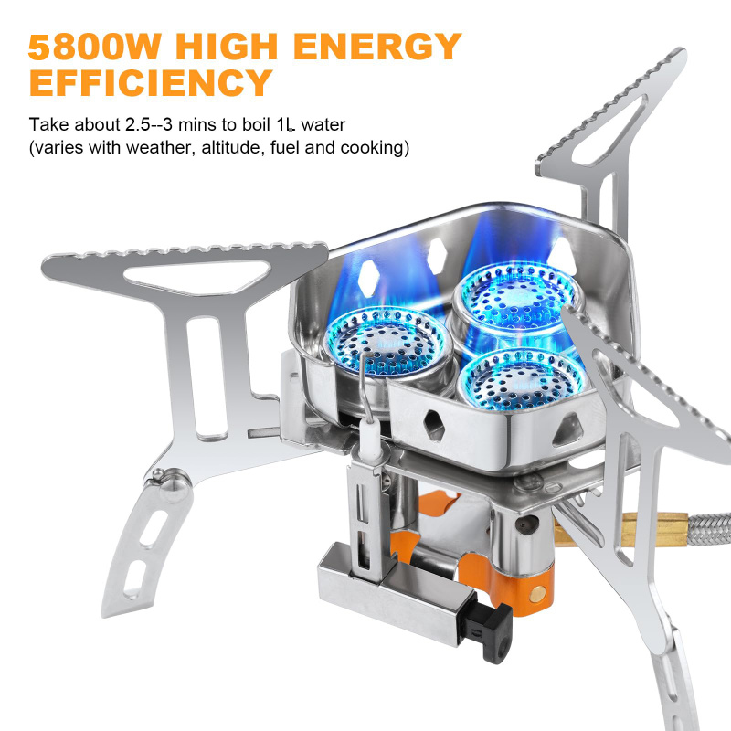 5800W High-Power Camping Gas S - Outdoor Gas Camping Oven 评论和价格