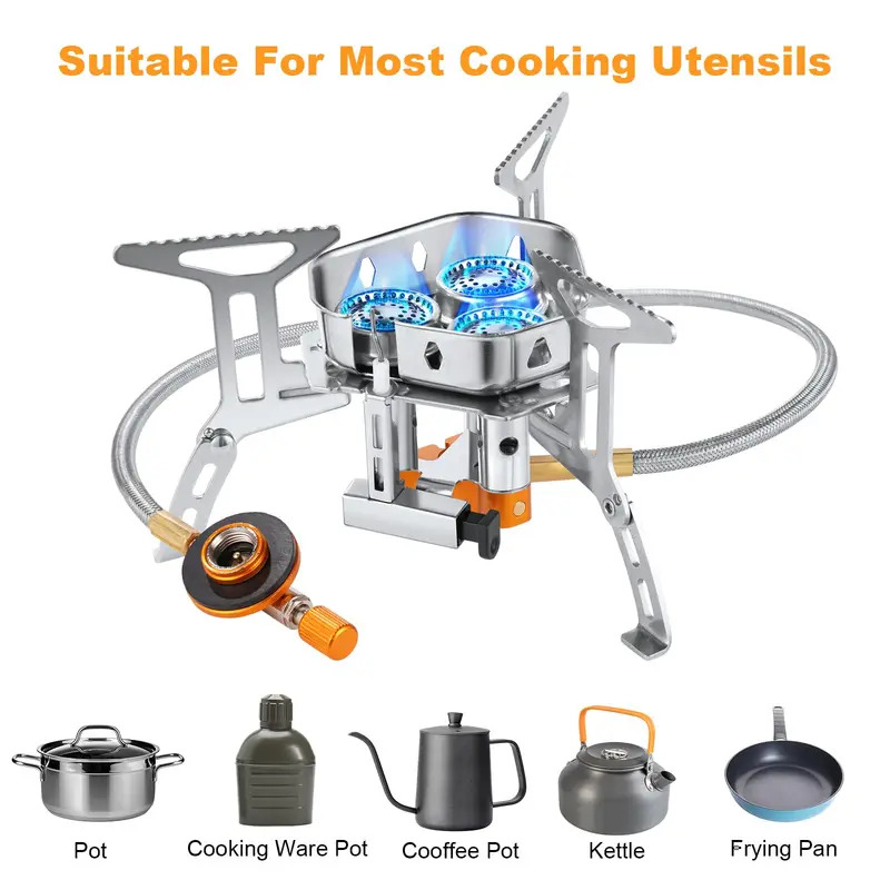 5800W High-Power Camping Gas S - Outdoor Gas Camping Oven 评论和价格