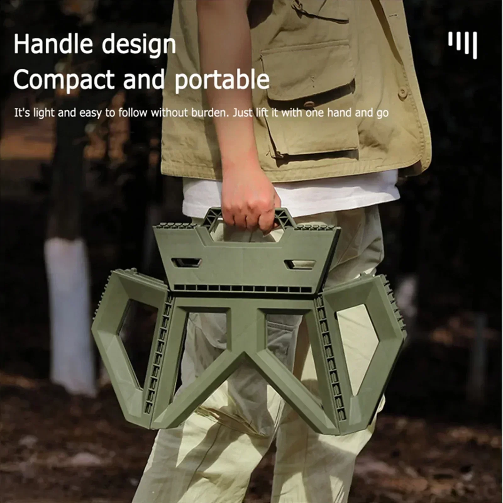 Portable Folding Stool High Lo - Outdoor Camping High Chair 评论和价格