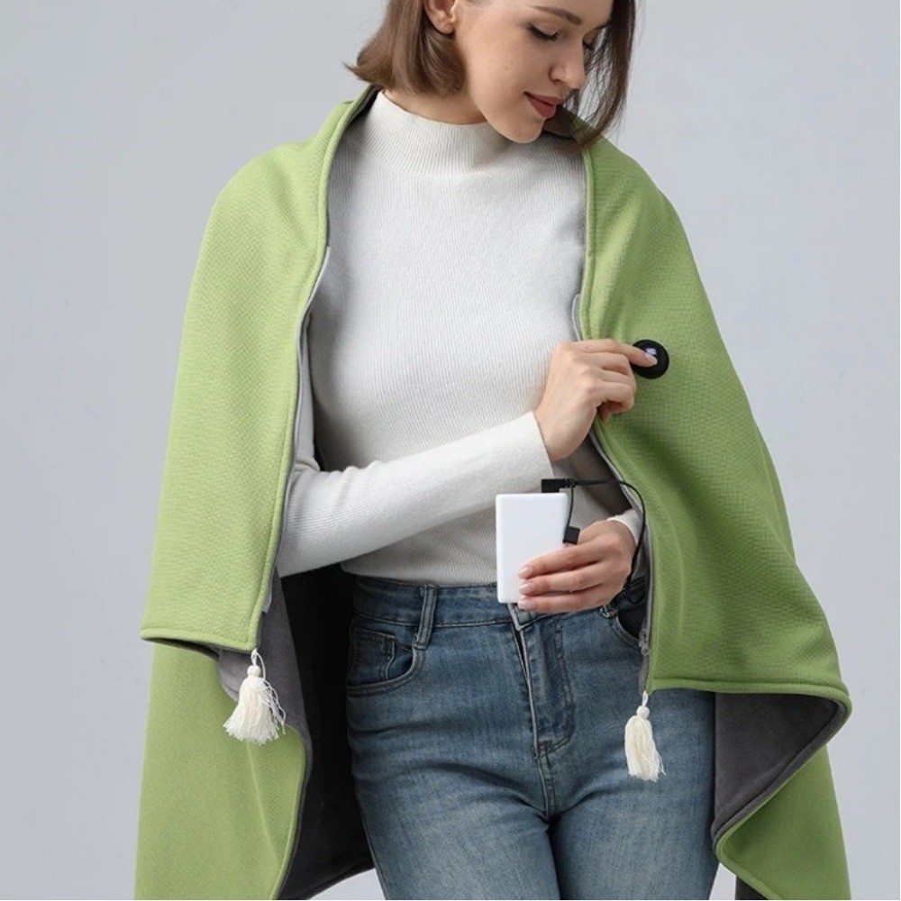 Portable Winter Shawl Blanket  - Outdoor Camping Heated Blanket 评论和价格