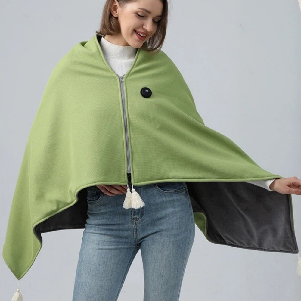 Portable Winter Shawl Blanket  - Outdoor Camping Heated Blanket 评论和价格